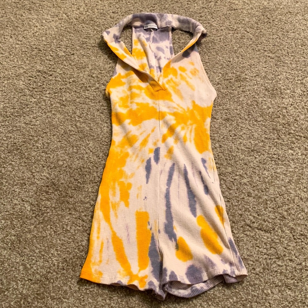 Zara tie dye romper
